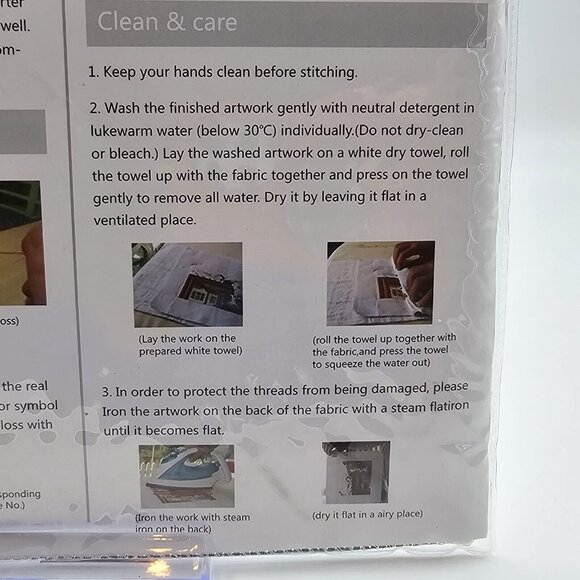 Maydear Colorful Parrots Cross Stitch Kit Pre-Printed Fabric - Picture 5 of 5